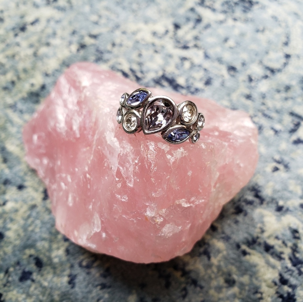 Pastel Gemstone Cluster in Sterling